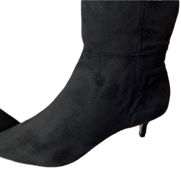 SCHUTZ Helga Black Microsuede Over The Knee Boot Size 5.5 - Picture 5 of 13